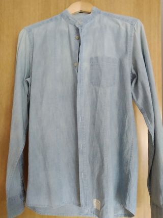 Camisa vaquera Springfield hombre talla S de segunda mano por 3 EUR en  Móstoles en WALLAPOP