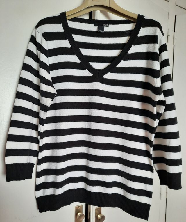Gersey mujer,H & M, Talla L, manga francesa