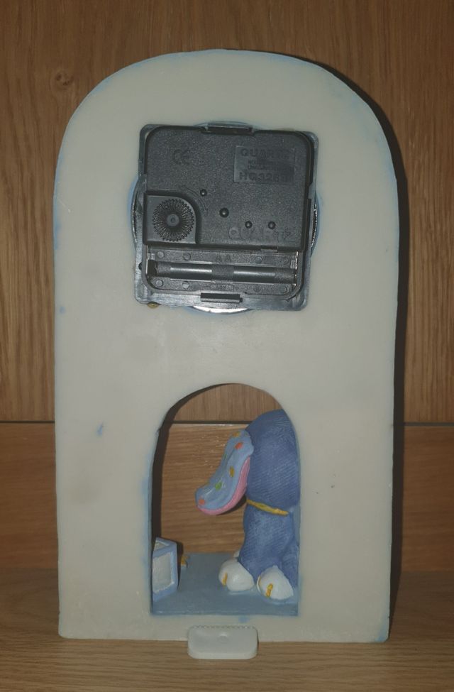 Reloj infantil de perrito y osito azul