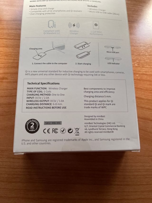 WIRELESS CHARGER M1.