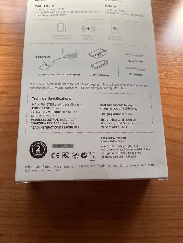 WIRELESS CHARGER M1.