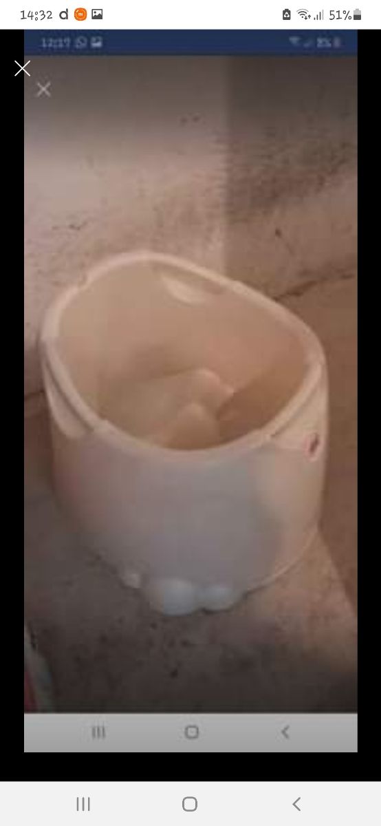 Bañera para ducha o mini piscina con asiento dentr