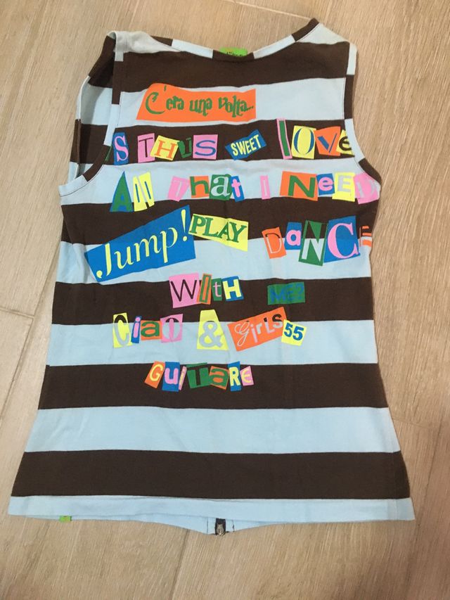 Camiseta sin mangas Guitare, talla S