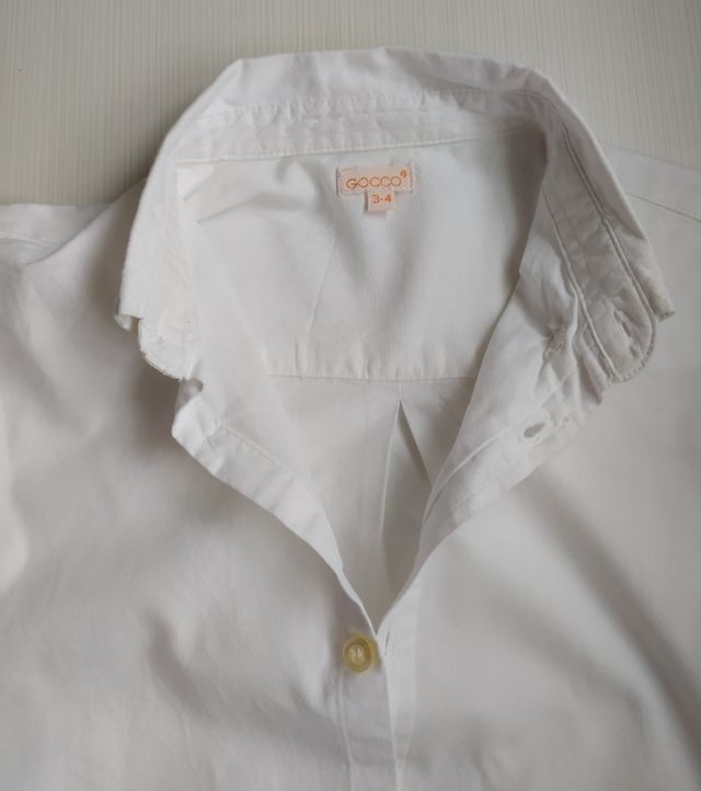 Camisa blanca niño Oxford de Gocco