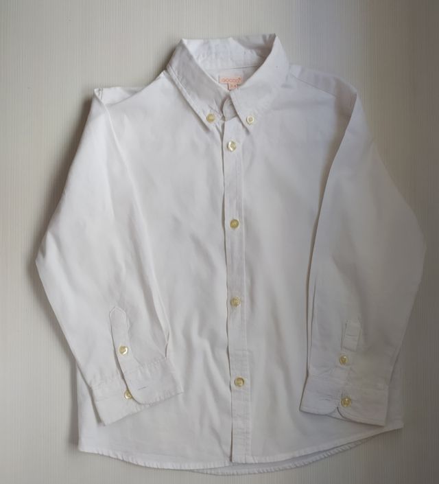 Camisa blanca niño Oxford de Gocco