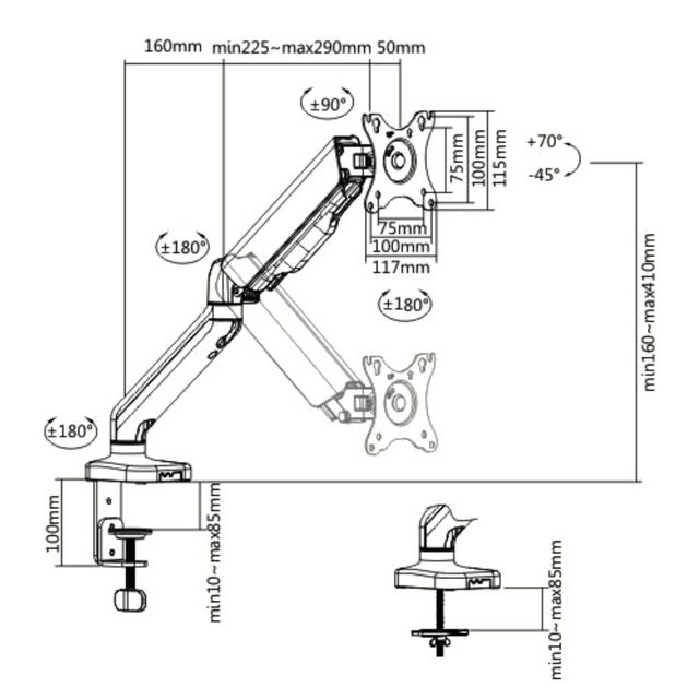 SOPORTE MONITOR UN BRAZO NUEVO.