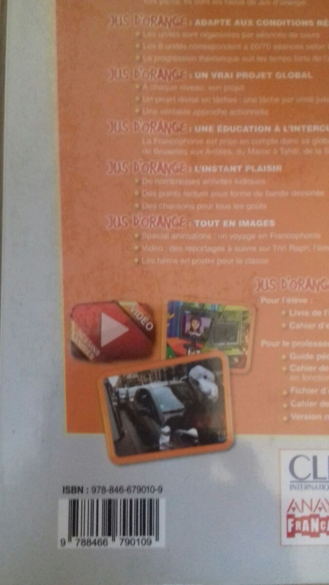 Libros de Francés. Jus D ' Orange 2.Anaya.