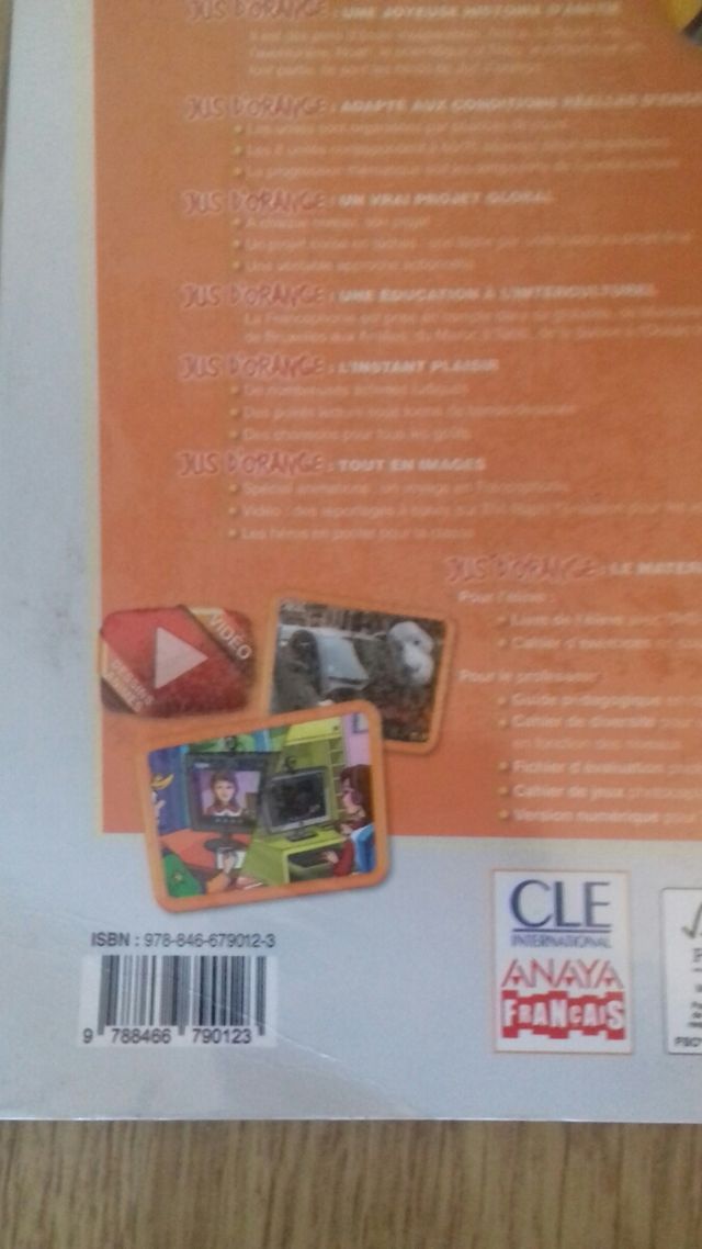 Libros de Francés. Jus D ' Orange 2.Anaya.