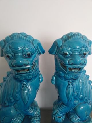 Pareja de Dragones Leones XXL Foo de segunda mano por 245 € en