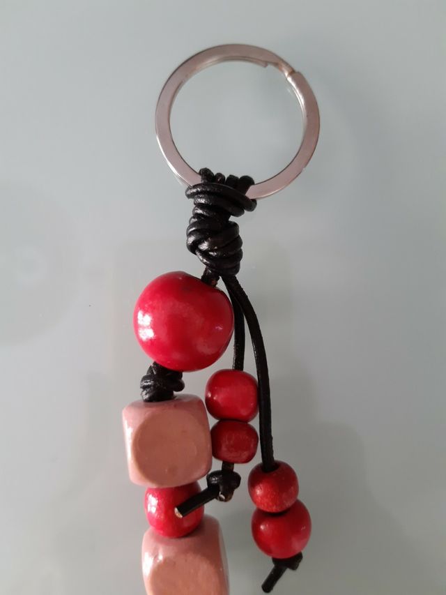 Llavero rosa ligero y muy bonito 12cm