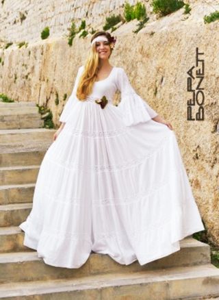 Vestido ibicenco de segunda mano por 50 EUR en Playa de Los Cristianos en  WALLAPOP