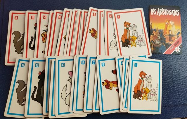 Cartas antiguas Los Aristogatos Fournier