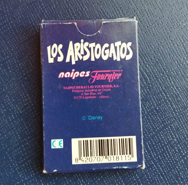 Cartas antiguas Los Aristogatos Fournier