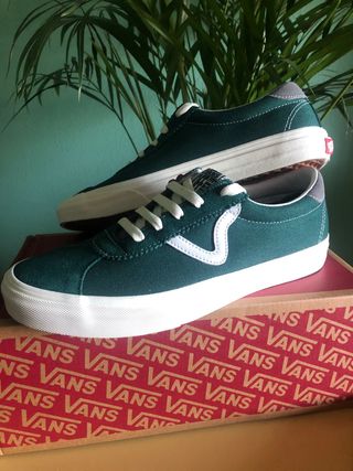 zapatillas vans verdes