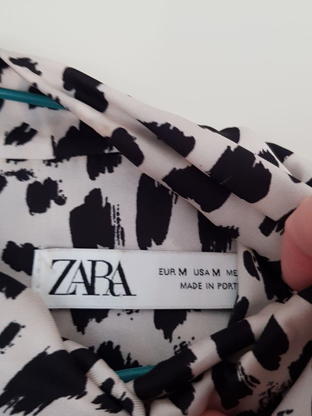 Top Zara estampado talla M