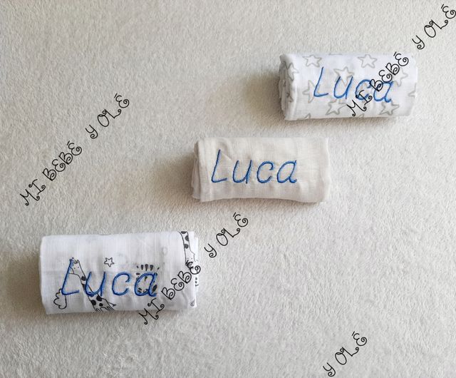 gasas muselina bordadas