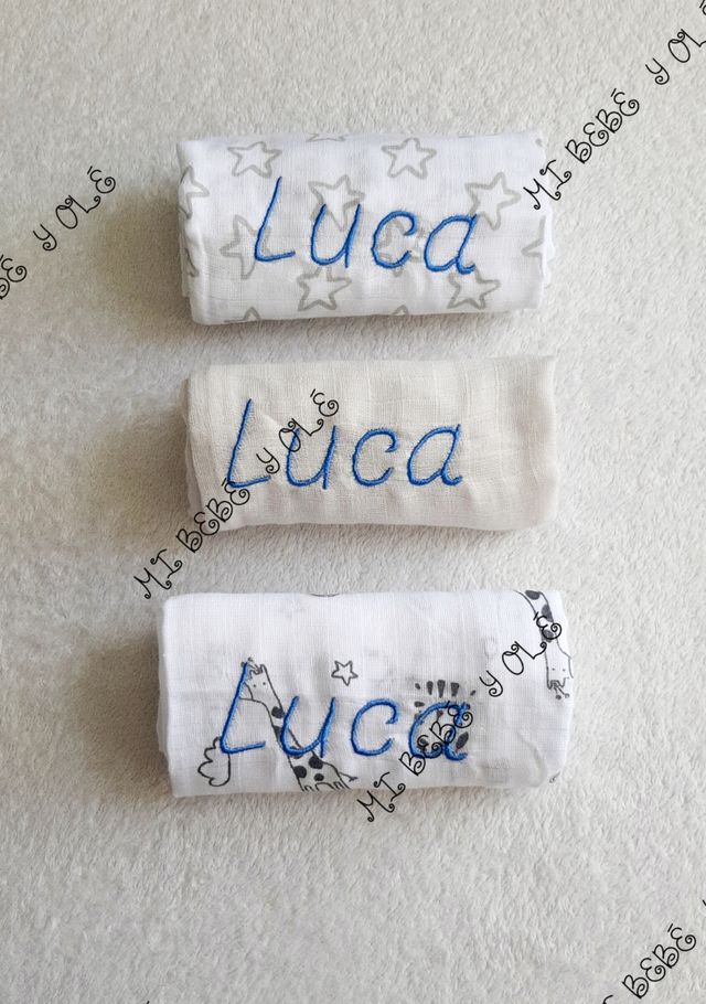 gasas muselina bordadas