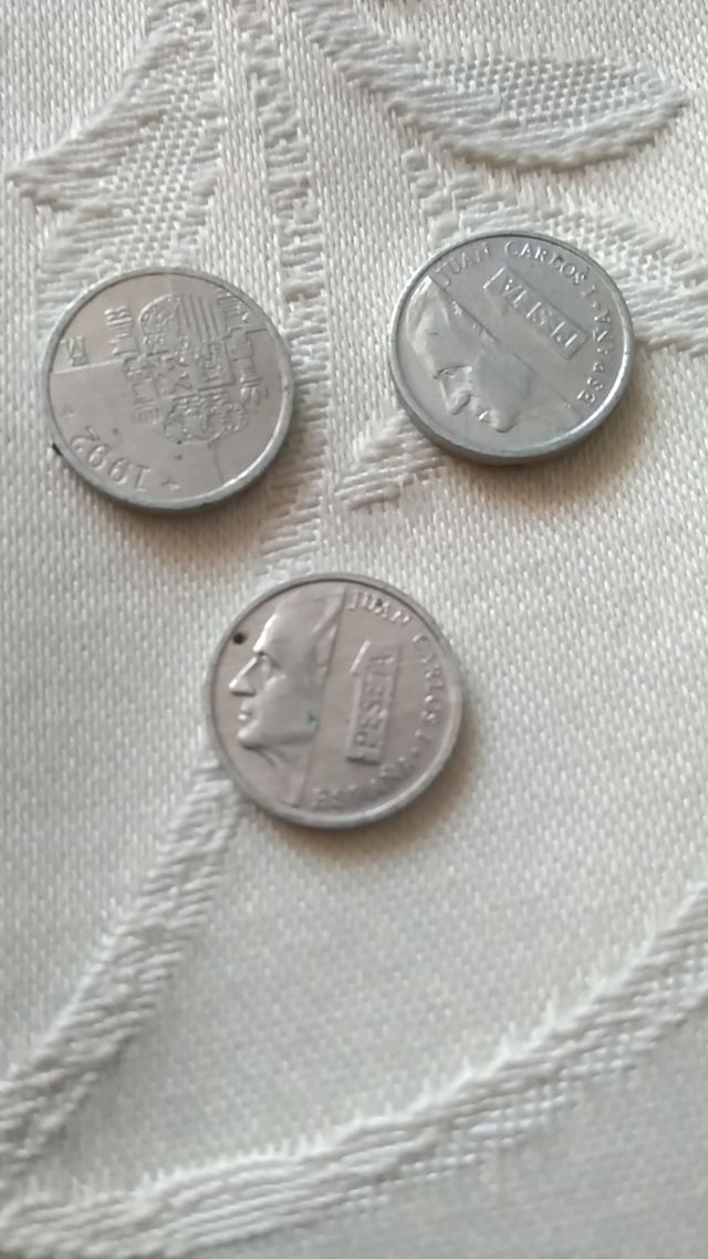 Monedas de 1 peseta 1992