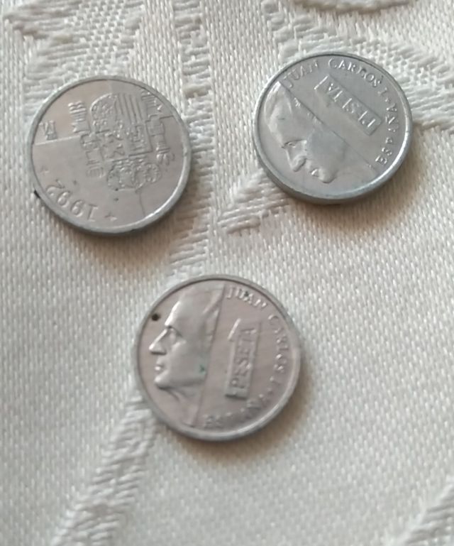 Monedas de 1 peseta 1992