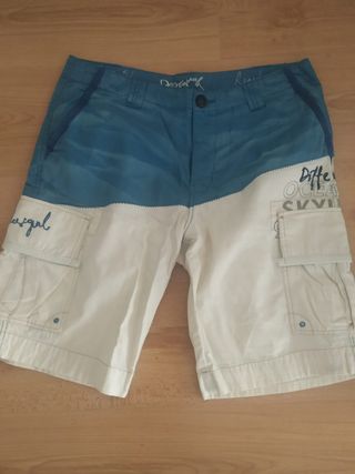 Pantalón híbrido vaquero y cargo Verde | Jeans Desigual Hombre ⋆ AyhanGunyil