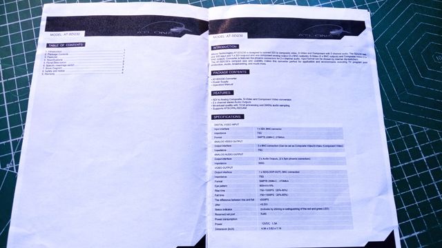 Conversor SDI a Video Compuesto Atlona AT-SDI230  