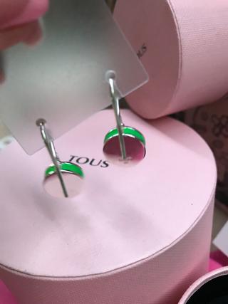 PENDIENTES TOUS SANDWICH VERDE PAZ
