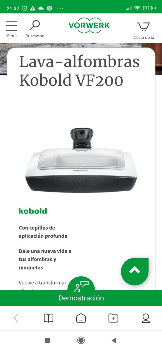 Accesorio de Alfombras para aspirador Cobol