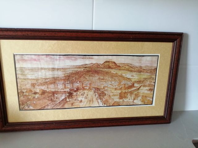 Cuadro plaza Cervantes antigua