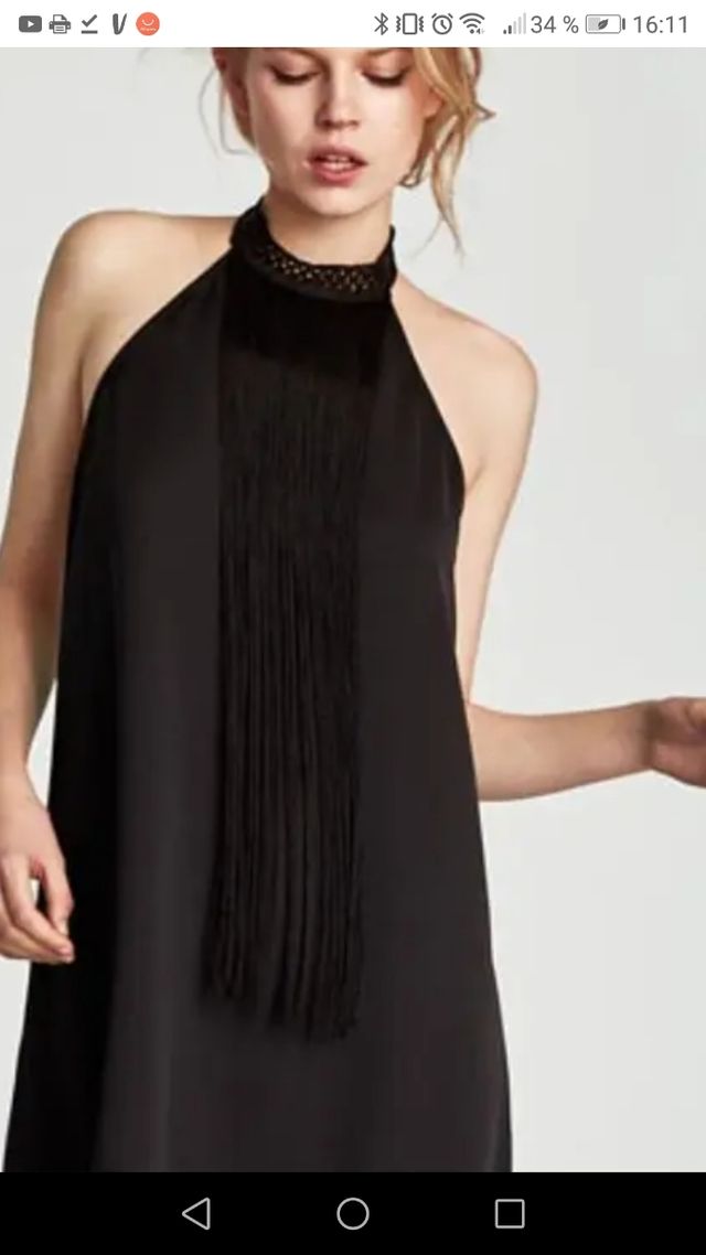 vestido espalda descubierta Zara