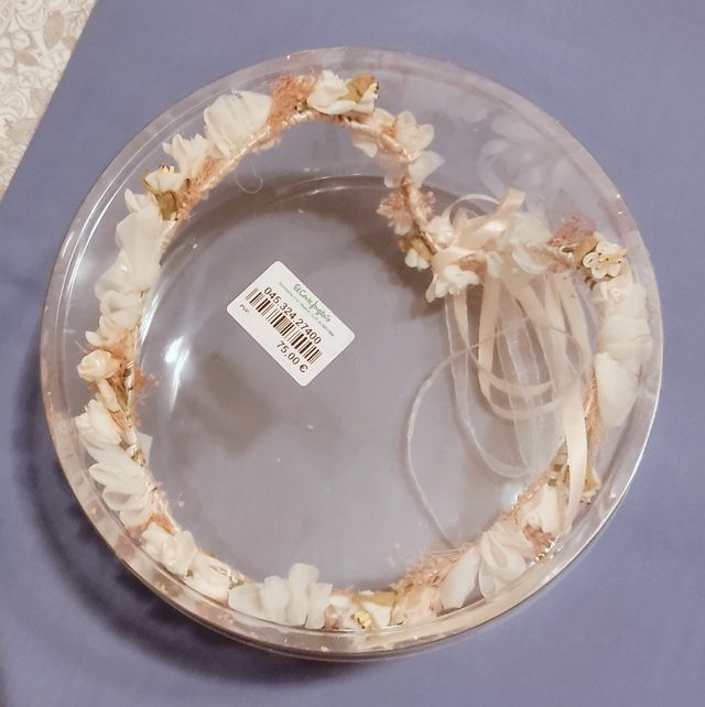 Tiara flores comunión