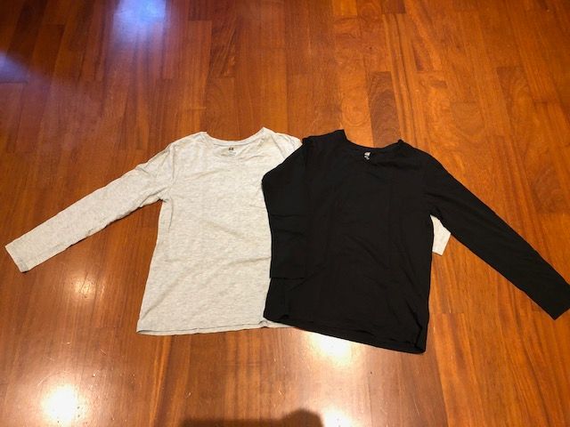 CAMISETA HM ORGANICA ALGODON UNISEX T- 10-12 NEGRA