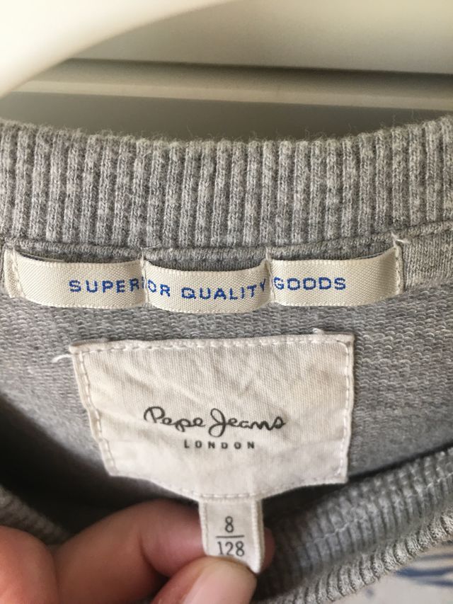 Sudadera Pepe jeans gris nueva T 8 años
