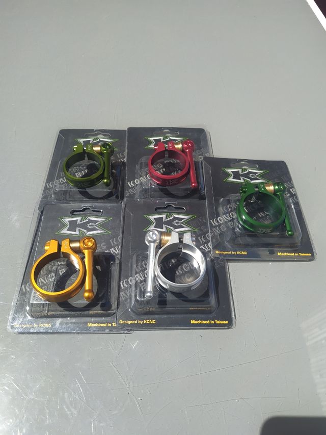 Cierres de tija KCNC S10 de escandio/Titanio.NUEVO