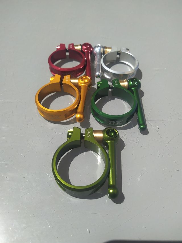 Cierres de tija KCNC S10 de escandio/Titanio.NUEVO