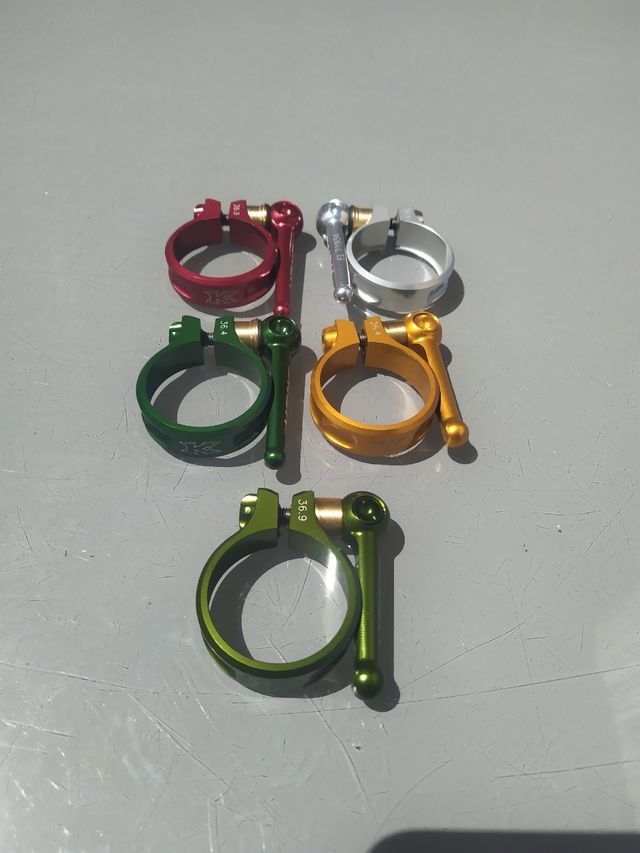 Cierres de tija KCNC S10 de escandio/Titanio.NUEVO