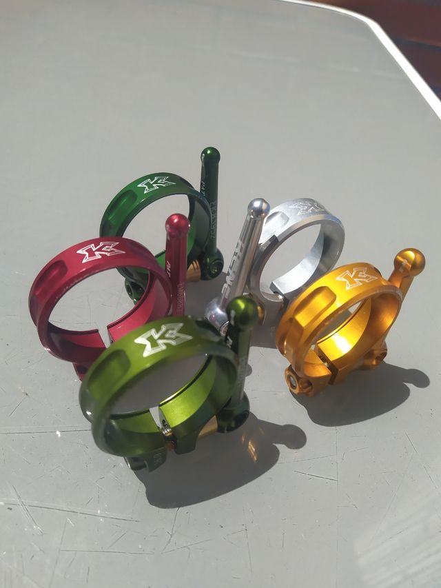 Cierres de tija KCNC S10 de escandio/Titanio.NUEVO