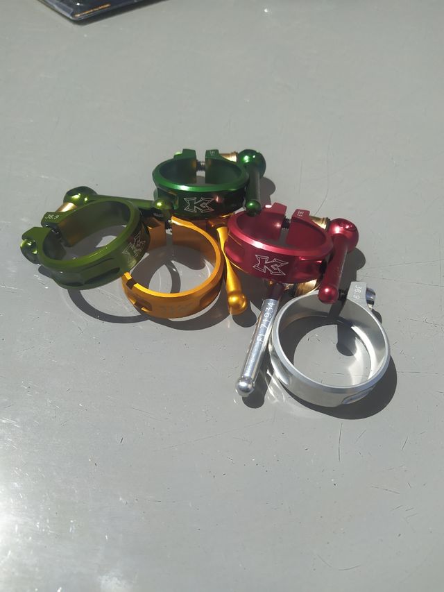 Cierres de tija KCNC S10 de escandio/Titanio.NUEVO