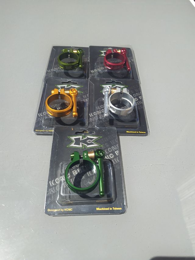 Cierres de tija KCNC S10 de escandio/Titanio.NUEVO