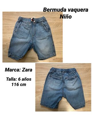 Bermuda vaquera Niño Zara de segunda mano por 4 EUR en Valdemoro en WALLAPOP