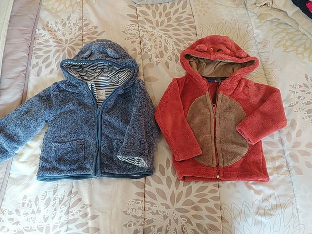 lote 2 chaquetas bebé 6-9 meses