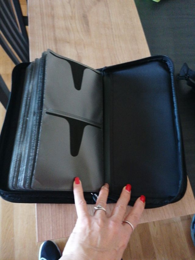 estuche cds tela