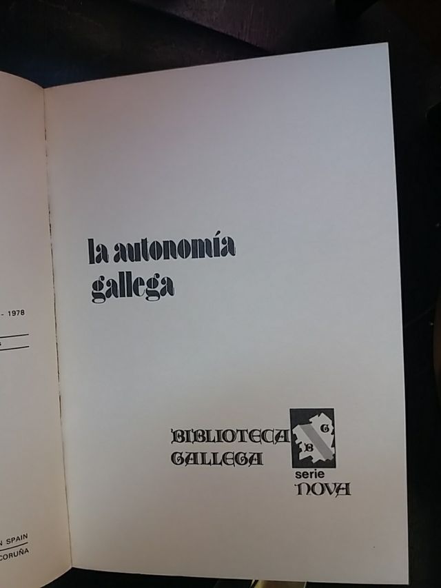 La autonomia gallega 1978