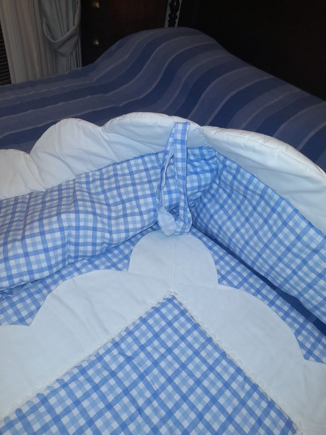 edredón cuna con protector