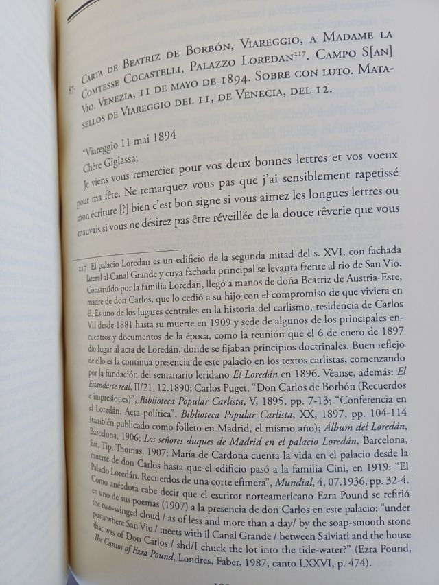 Carlos VII cartas familiares Facsimil