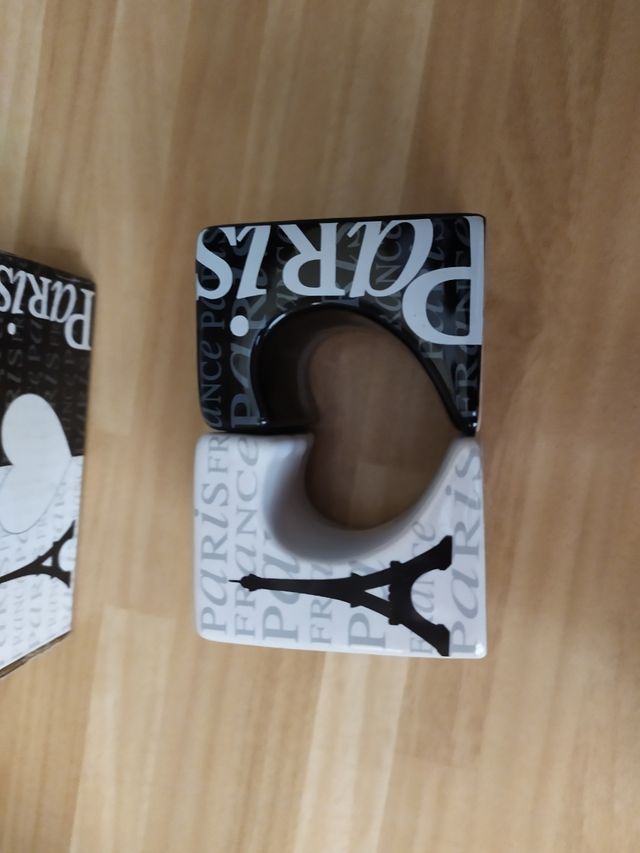 Set Romantico "Twin Paris" Tazas, Salero & Pimente