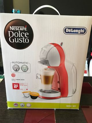 SIN ESTRENAR: Dolce Gusto DeLonghi Mini Me roja de segunda mano por 55 EUR  en Coiro en WALLAPOP