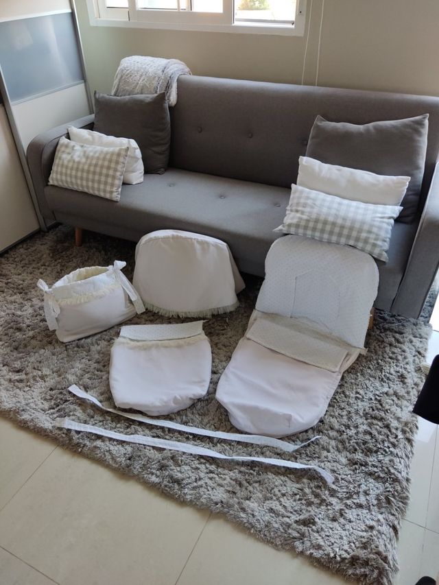 Conjunto de carro rosa e bege pálido Bugaboo