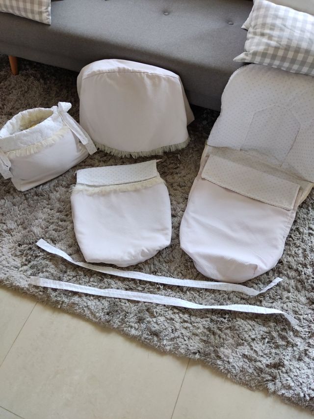 Conjunto de carro rosa e bege pálido Bugaboo