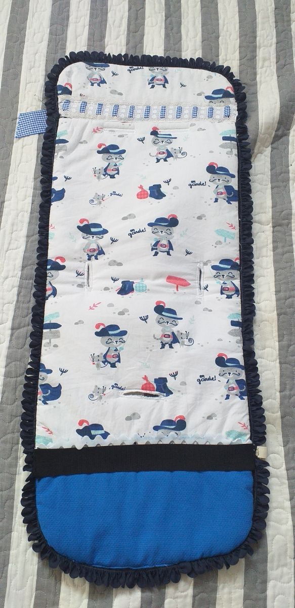 Hecho a mano!Colchoneta reversible silla de paseo