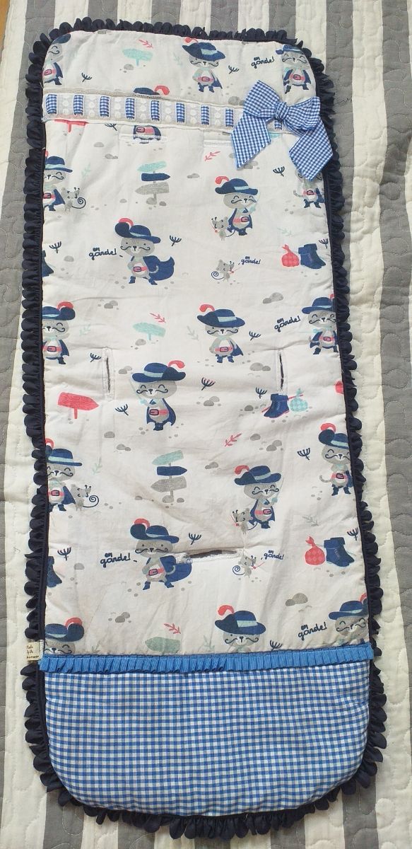 Hecho a mano!Colchoneta reversible silla de paseo